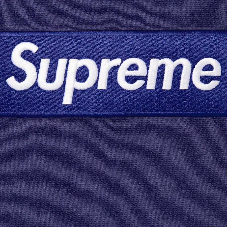 Supreme 21FW Box Logo Hooded Washed Navy-