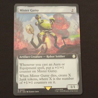 Mister Gutsy (Extended Art) 433 MTG Fallout (PIP) Rare NM