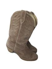Vintage Wolverine Western Suede Leather Boots Woman's 8.5 Medium