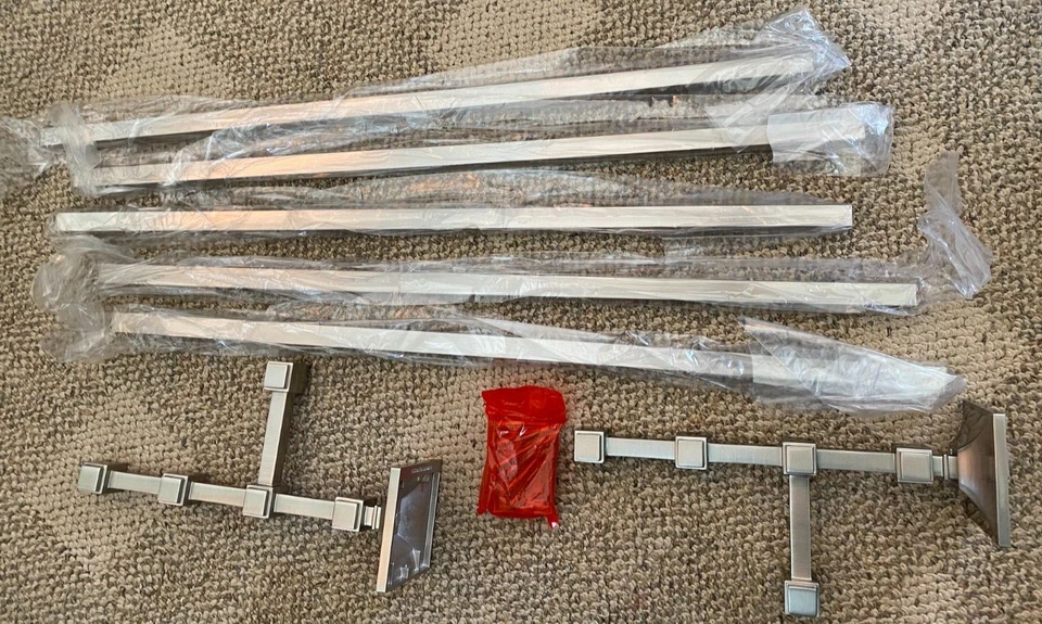 Restauración Hardware Callton Dillon Tren Toallero Barra Estante Níquel Satinado Lg Foto 4 de 4