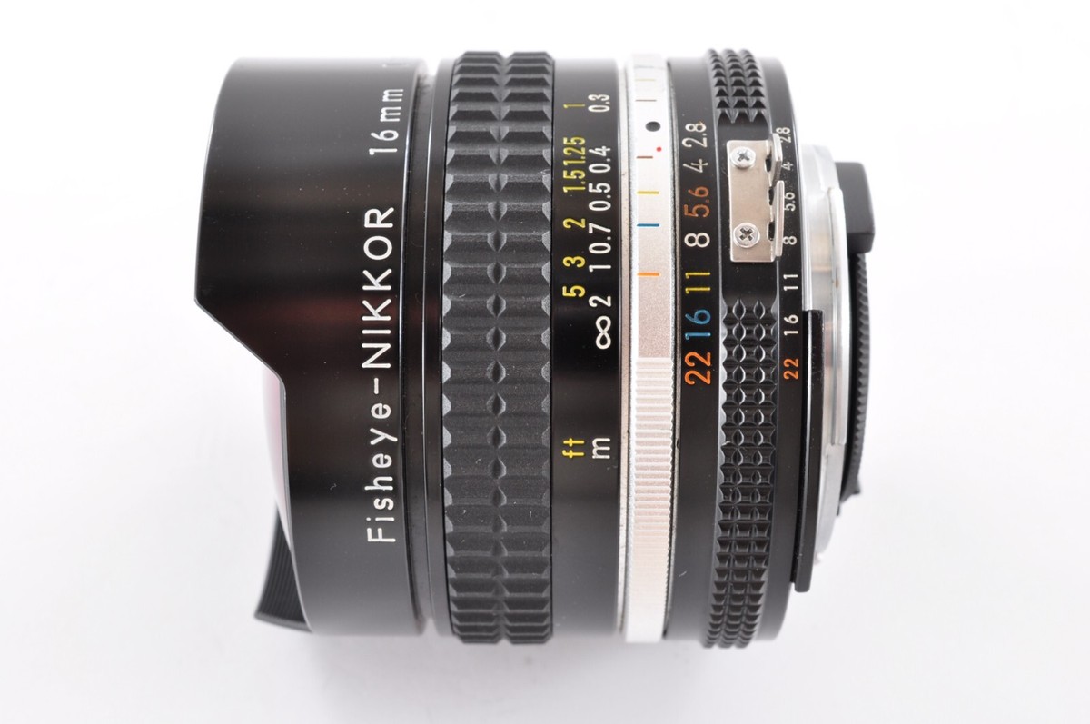 Nikon Ai-s Fisheye Nikkor 16mm F2.8 Wide Angle MF Lens From JAPAN