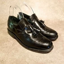 Executive Imperials Mens 370 Sz 7 Black Leather Tassel Wingtip Oxford