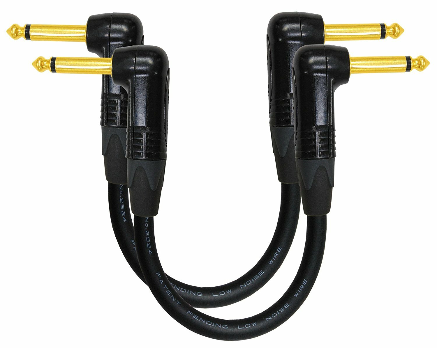 thumbnail: Enoaudio Mogami 2524 Instrumentkabel Neutrik Gold 5,0m - TS Jack Naar Hoekjack