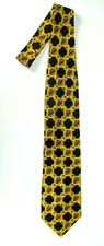 Robert Talbott Best of Class The Hound Gold Black Colors Silk Tie Fast Ship