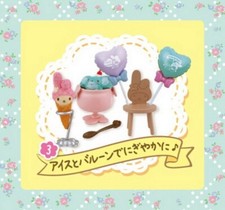 RE-MENT My Melody Floral Party 3-IceCream Balloon, 1:6 scale kitchen food mini