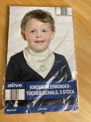 Boys Toddler / Children Tringle Scarves made in Germany - Pack of 3 - NIP