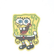 Embroidered Patches Iron On Sew On Appliques Cute Sponge Bob Patch