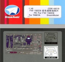 Dream Models 1/48 FOCKE WULF Fw-190D-9 Fighter Photo Etch Detail Set