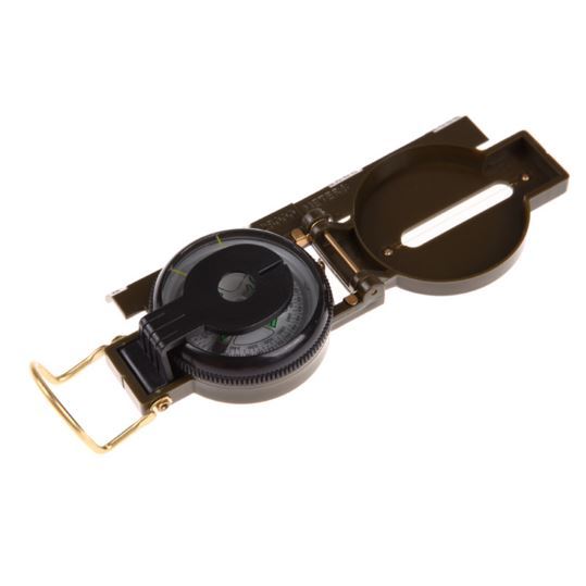 Boussole Style Militaire Loupe Système Visée Camping Randonnée Scout Trekking - Bricolage