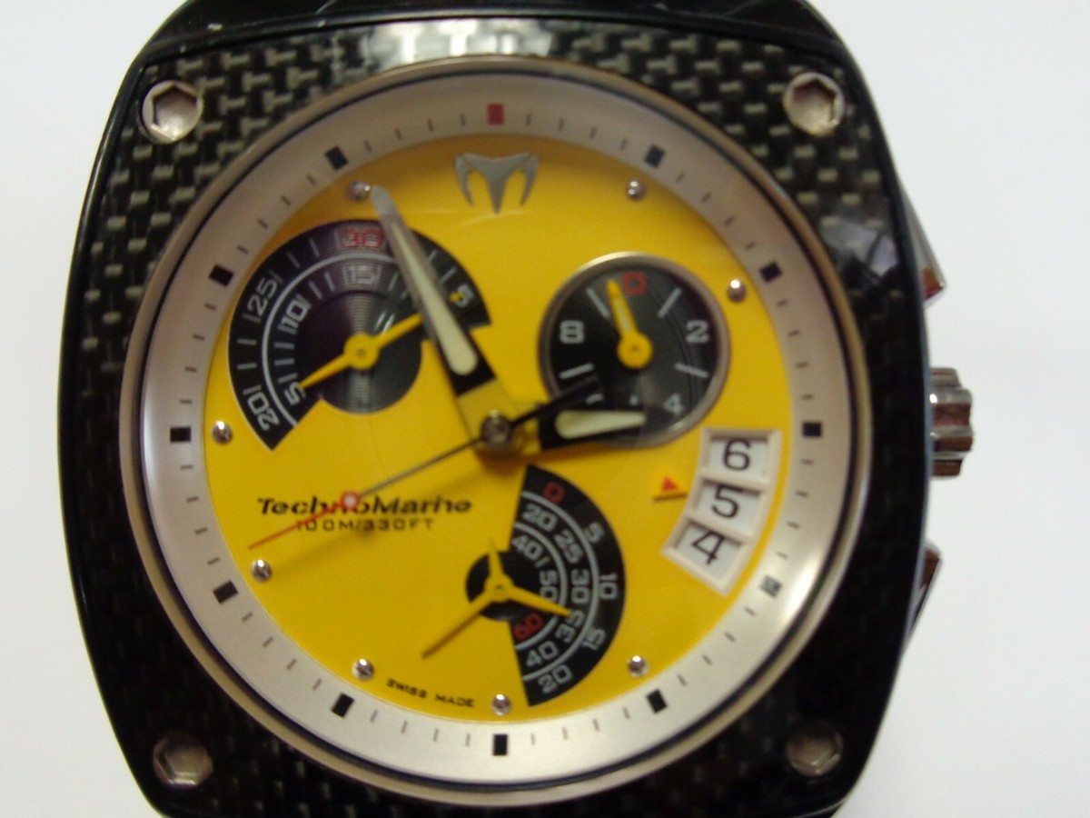Technomarine Kra Carbon Yellow Chronograph kra04 - wrist Men's