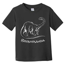 Brontosaurus Sketch Cool Prehistoric Animal Dinosaur Infant Toddler T-Shirt