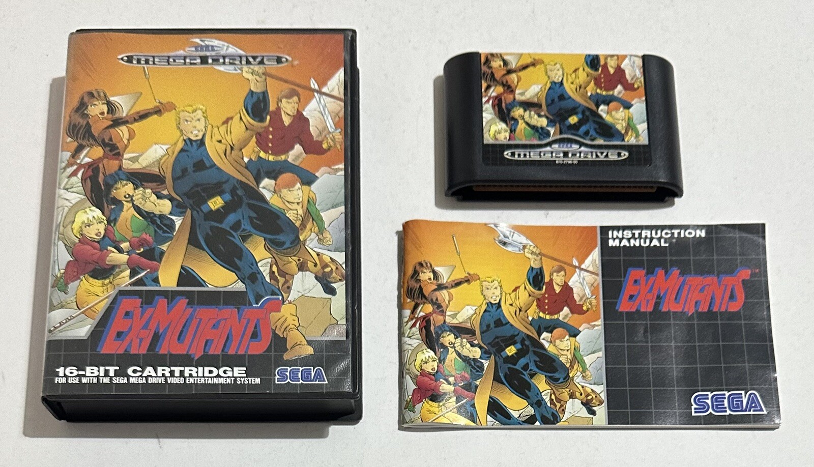 Ex-Mutants Sega Mega Drive PAL Komplett PAL