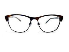 New Ellen Tracy Brown Blue Black Tortoise Cat Eye Glasses Ardee 51 16 130