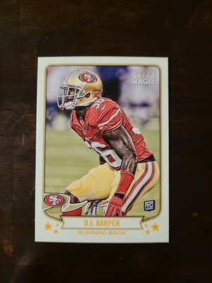 2013 Topps Magic D.J. Harper RC #117 San Francisco 49ers Rookie