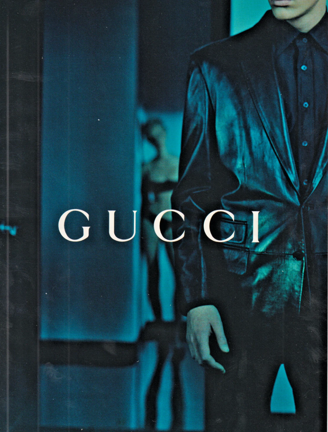Affiche publicitaire imprimée Gucci 1998 7,5