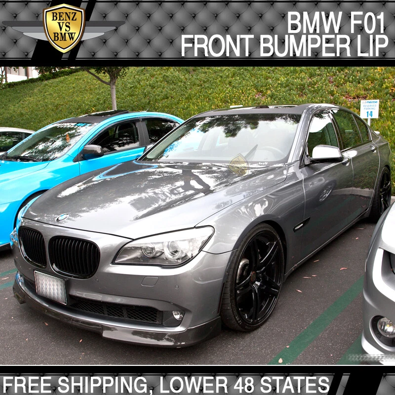 Fits 09-12 BMW F01 7-Serie 40i 750i 760i VRS Style Front Bumper Lip Spoiler PU — 第 3/4 张图片