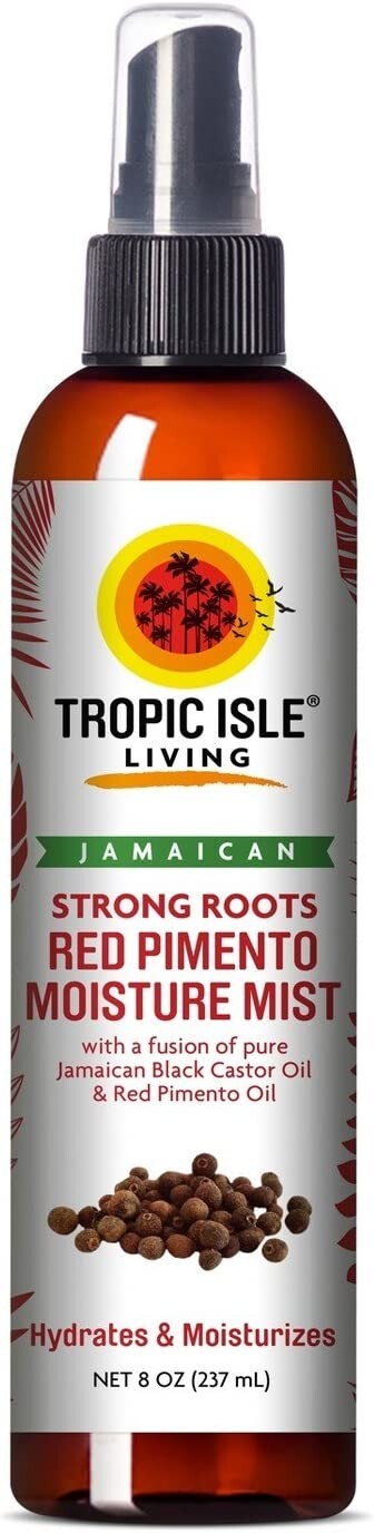 Strong Roots Red Pimento Hair Growth Oil With Pure Jamaican Black Castor Oil 8oz
