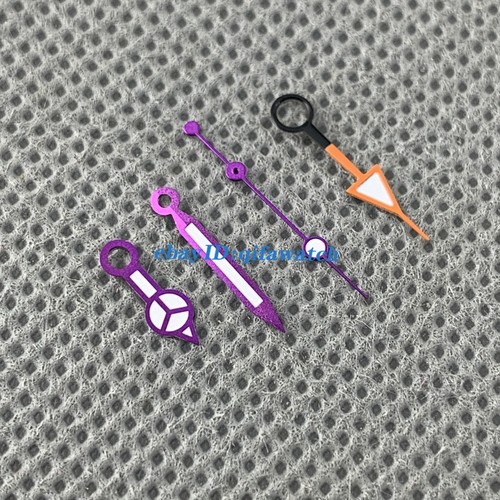 Black orange GMT Purple Watch Hands Fit NH34 NH35 automatic Movement luminous - Picture 14 of 17