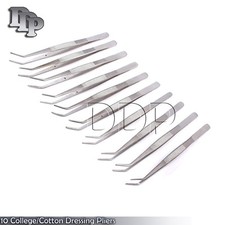 10 College/Cotton Dressing Pliers 6" Dental Instruments