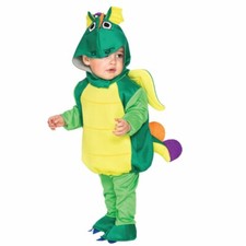 Grüner Drache Kostüm für Kinder Gr. 80-86 Tierkostüm Fasching