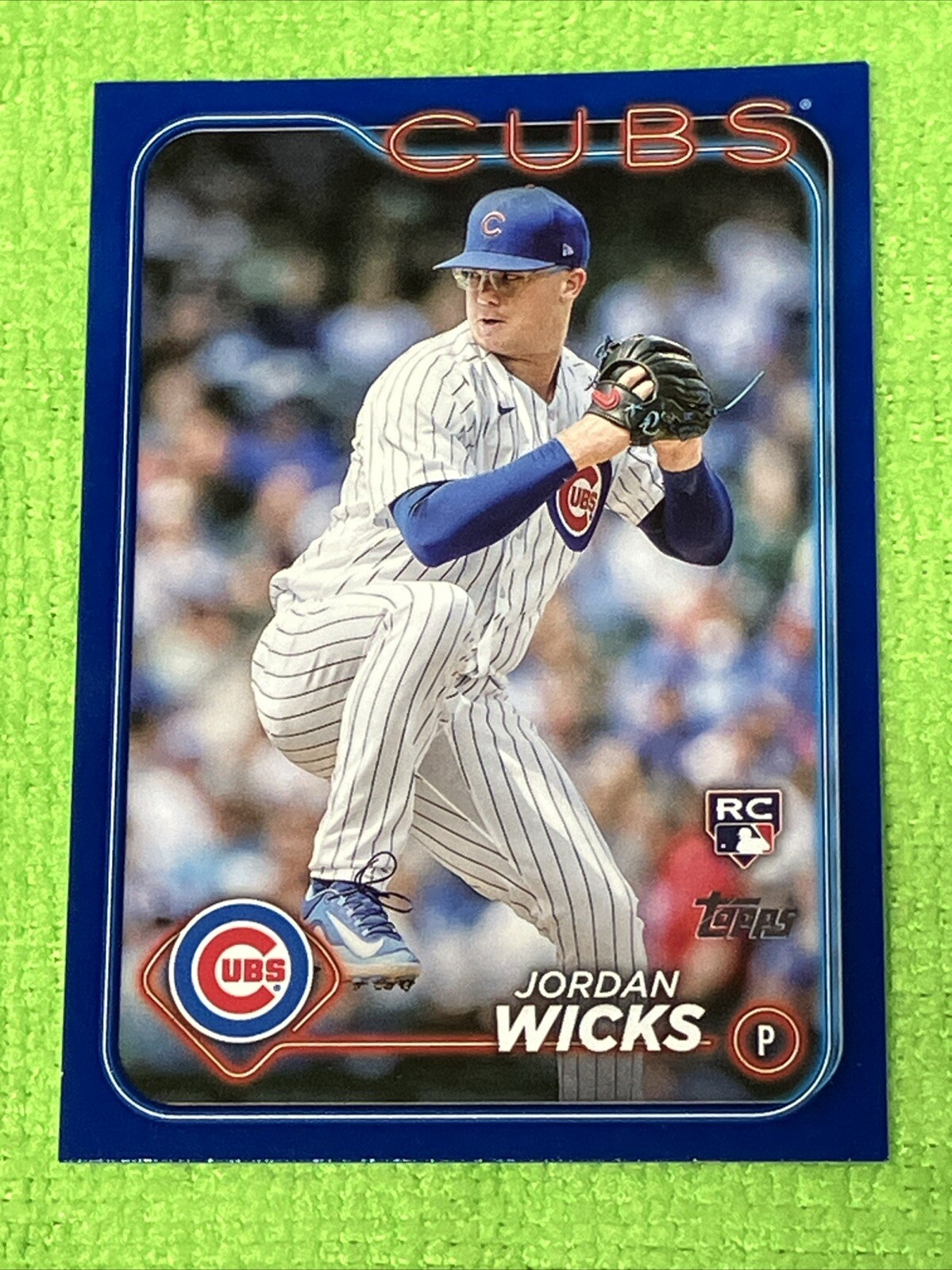 JORDAN WICKS RC 2024 Topps Series 2 #613 ROYAL BLUE Color Match CHICAGO CUBS