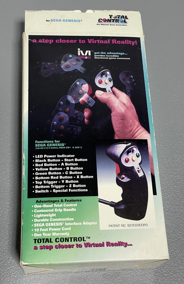 TOTAL CONTROL - 世嘉 Genesis 飞行杆 - 全新 - 罕见!!! — 第 3/4 张图片