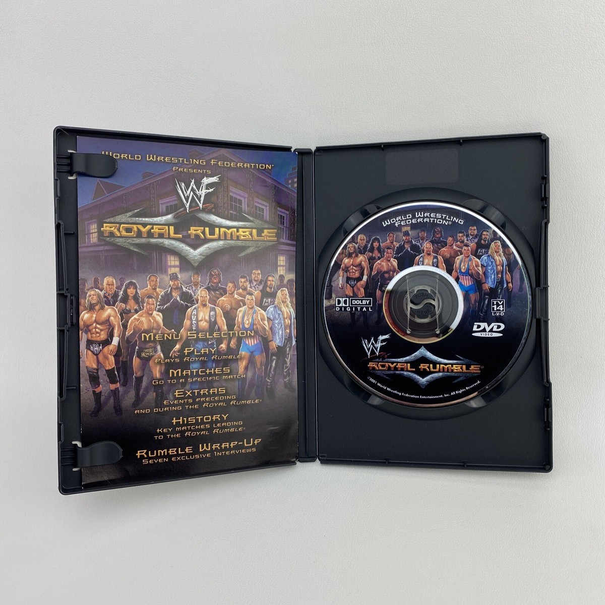 WWF Royal Rumble 2001 DVD Complete W Insert Pro Wrestling