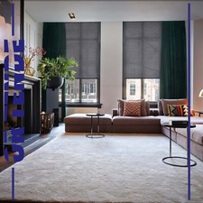 Filter Roller Curtain "STRIPES" Custom Production, Made in Italy, 6 Colors