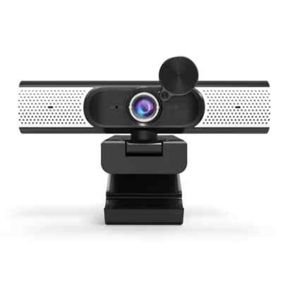 Webcam with Microphone and Speaker, 1080P Web Camera for Desktop Computer Laptop