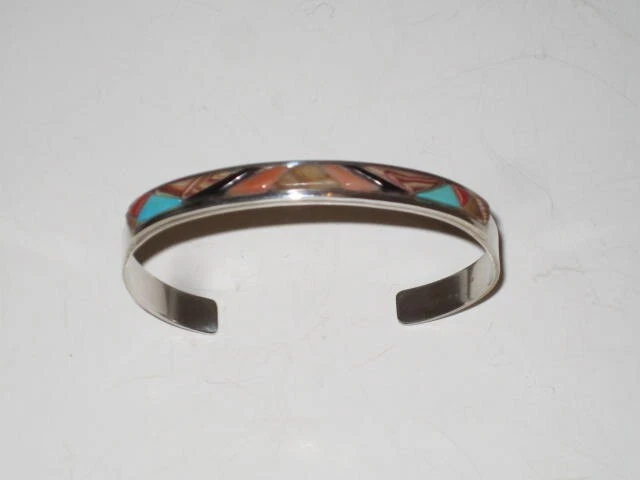 Brazalete Brazalete Plata con Piedras Genuinas.TQ. Coral, ónix, ágata Foto 2 de 4