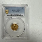 1989 $5 American Gold Eagle Coin, 1/10 oz Gold, U.S. Gold MS69