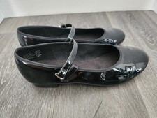 Girls Tap Black Dance Shoes Size 4.5