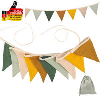 Wimpelkette Outdoor, 2.6M Wimpelkette Stoff, Wimpelkette Outdoor FüR Geburtstag
