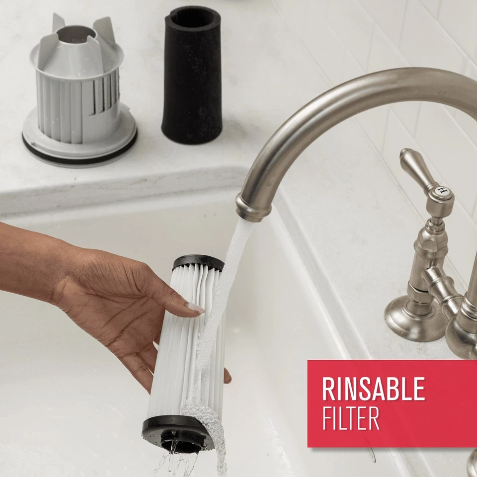 Aspiradora vertical sin bolsa Dirt Devil Endura Reach para alfombras y pisos duros Foto 3 de 4