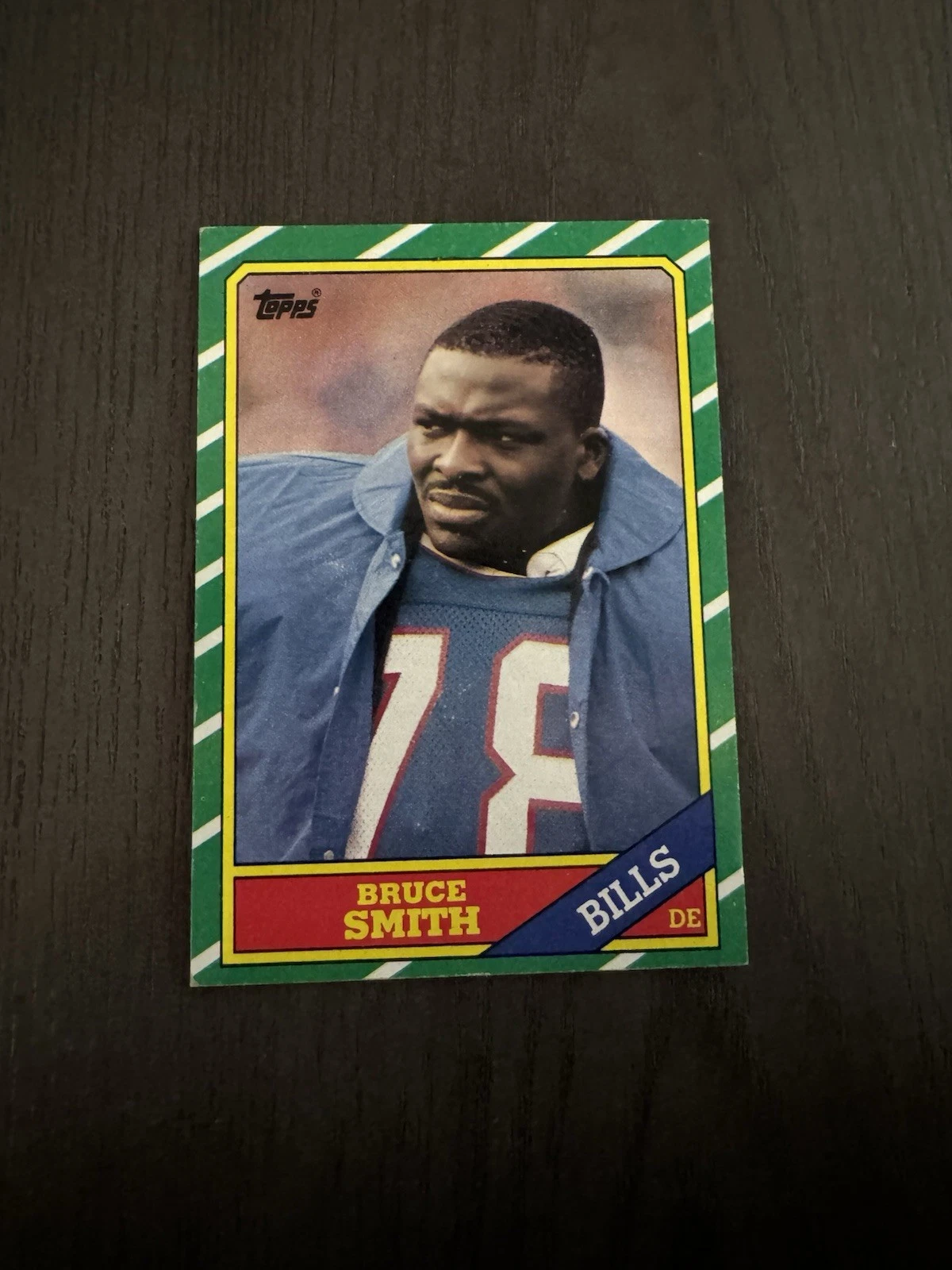 1986 Topps #389 BRUCE SMITH Buffalo Bills Football Card ROOKIE RC HOF