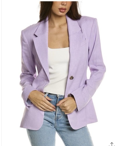 EUC Frame Denim The Femme Lilac Lavender Women’s Blazer 4 $628