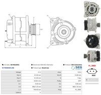 As-Pl Lichtmaschine Generator 120A FüR Renault Modus/Grand Clio III F/JP0