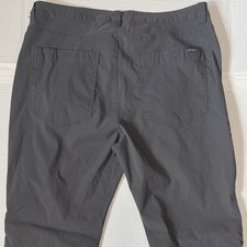 EDDIE BAUER TECH PANTS - Men's Gray Nylon Stretch Pants - 34x30