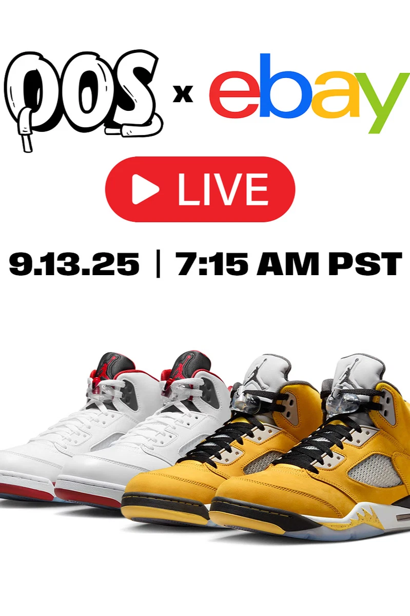 〈未使用〉NIKE AIR JORDAN 5 RETRO GS 23cm Nike Air Jordan 5 Retro OG (GS) Shoes White Emerald Grape