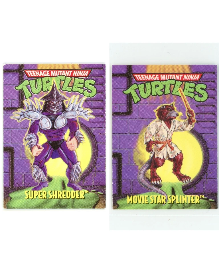 14 TEENAGE MUTANT NINJA TURTLES MINI MUTANT TMNT PLAYMATES TOYS COLLECTOR CARDS - Image 3 of 3