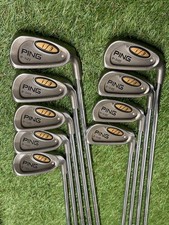 *PING i3 O-SIZE WHITE DOT IRONS 3 TO SW - JZ REGULAR FLEX STEEL SHAFTS*