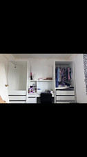 Ikea PAX wardrobes and Micke desk