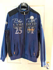 Camp David Men&rsquo;s Blue/Black Full Zip jacket High Neck Nautical 2XL