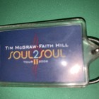 Tim McGraw & Faith Hill Soul 2 Soul Tour 2007 Keychain/great condition — photo 5