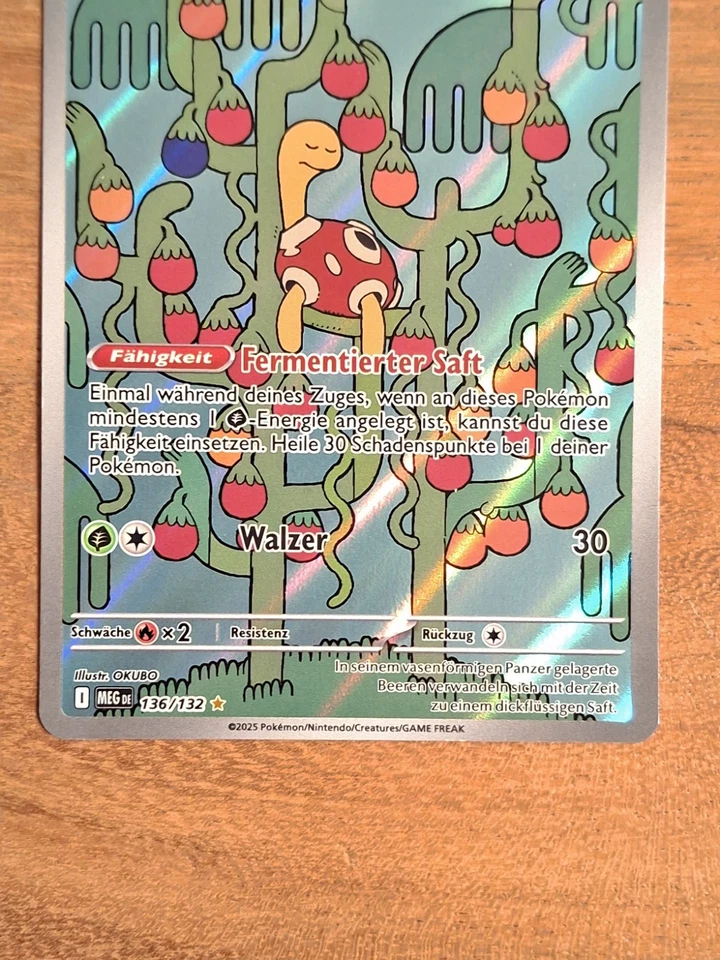 Pokémon Karte Alt Art Pottrott 136/132 Deutsch Mega Entwicklungen • Pokemon NM - Bild 3 von 4