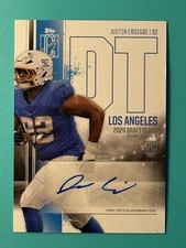 2024 Topps Signature Class Justin Eboigbe RC AUTO Los Angeles Chargers 🔥🔥