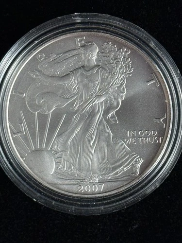 2007-W Burnished American Silver Eagle 1 oz .999 Silver – Uncirculated