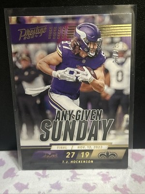 2024 Panini Prestige - Any Given Sunday /75 #AGS-16 T.J. Hockenson