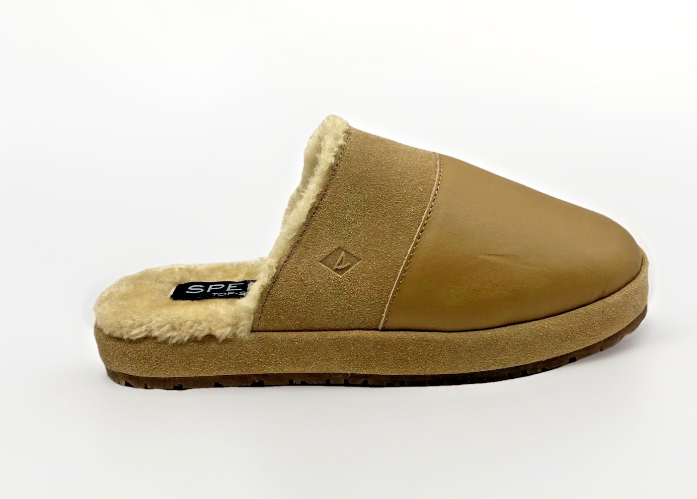 Sperry Top Sider Cape May STS24748 Slipper Mens US 7 Brown Leather Comfort Mule