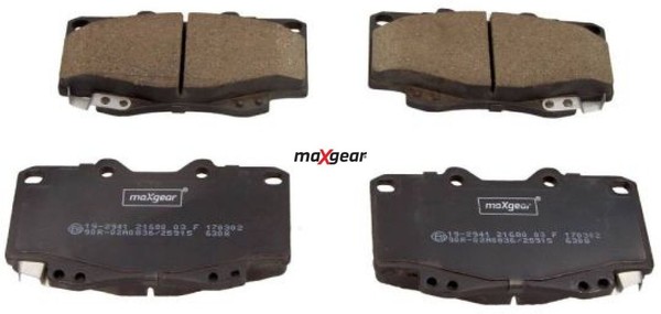 Maxgear 19-2941 Bremsbelagsatz FüR Scheibenbremse Bremsbelagsatz FüR Toyota-image